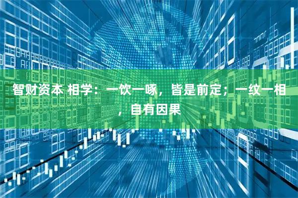 智财资本 相学：一饮一啄，皆是前定；一纹一相，自有因果